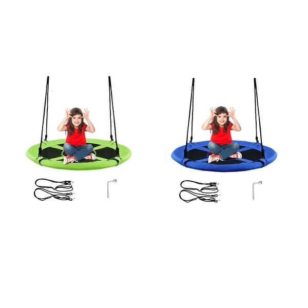 slide 2 of 116, Goplus 40" Flying Saucer Tree Swing Indoor Outdoor Play Set Kids - See Details