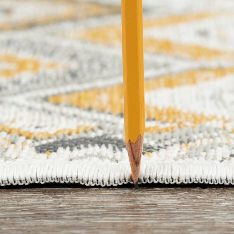 Alfresco Nautical & Coastal Geometric Reversible Indoor/Outdoor Area Rug