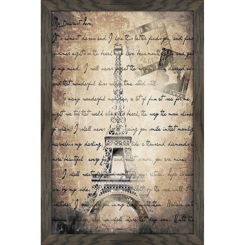 "Vintage Paris 2 in Sepia" by Jodi Print on Acrylic