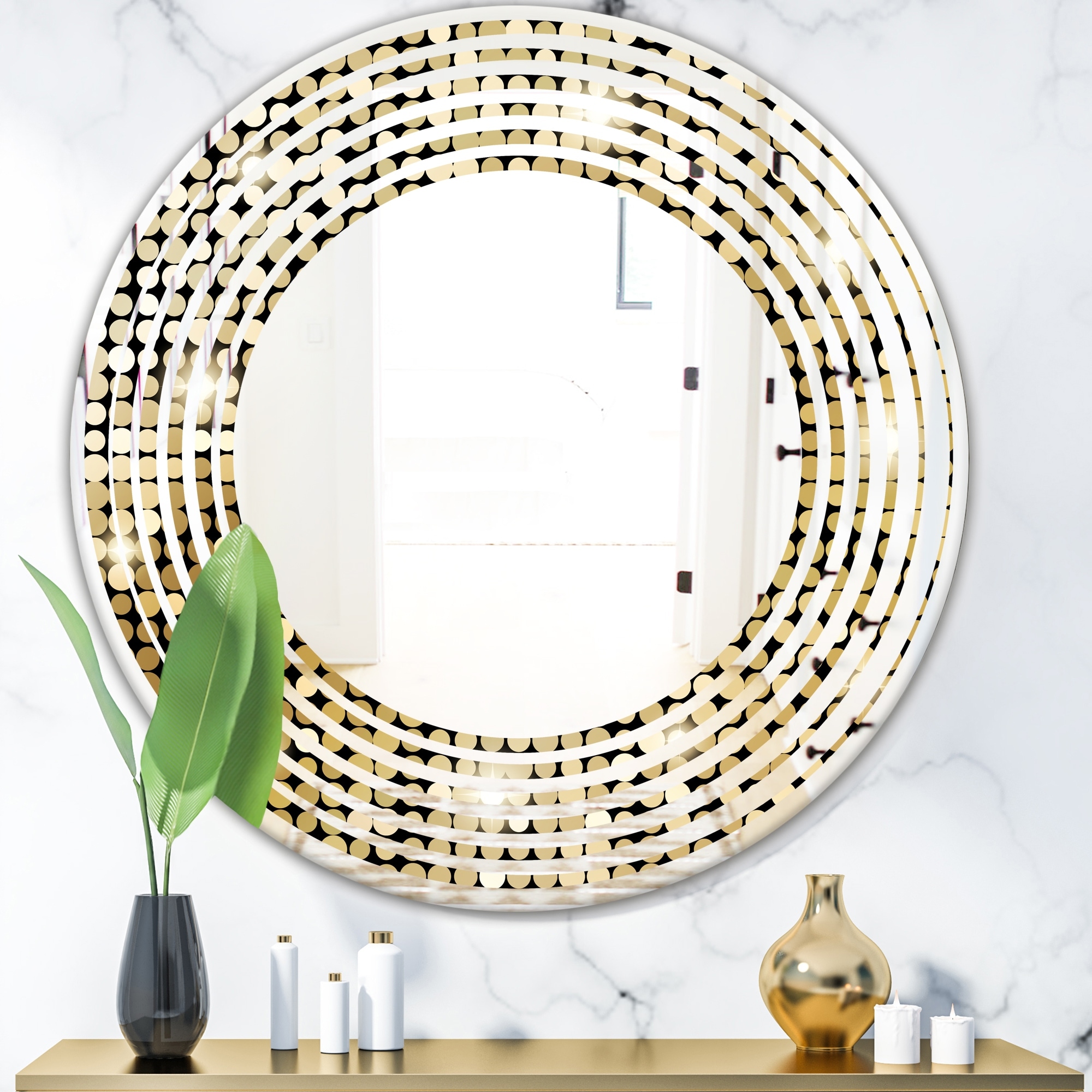 37 Circle Mosaic Mirror Round Mirror, Wall Mirror,bathroom Mirror,decorative  Mirror,mirror for Wall Decor,circle Mirror,small Mirror 