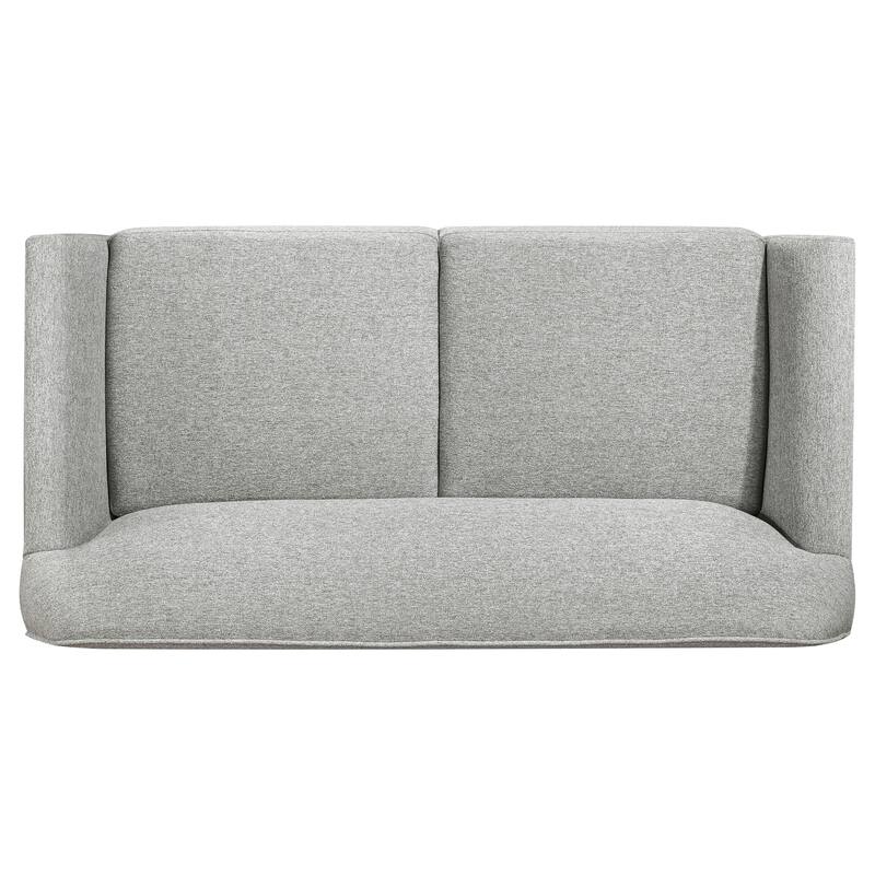 Vaughn Fabric Upholstered Flared Arm Sofa Set Grey