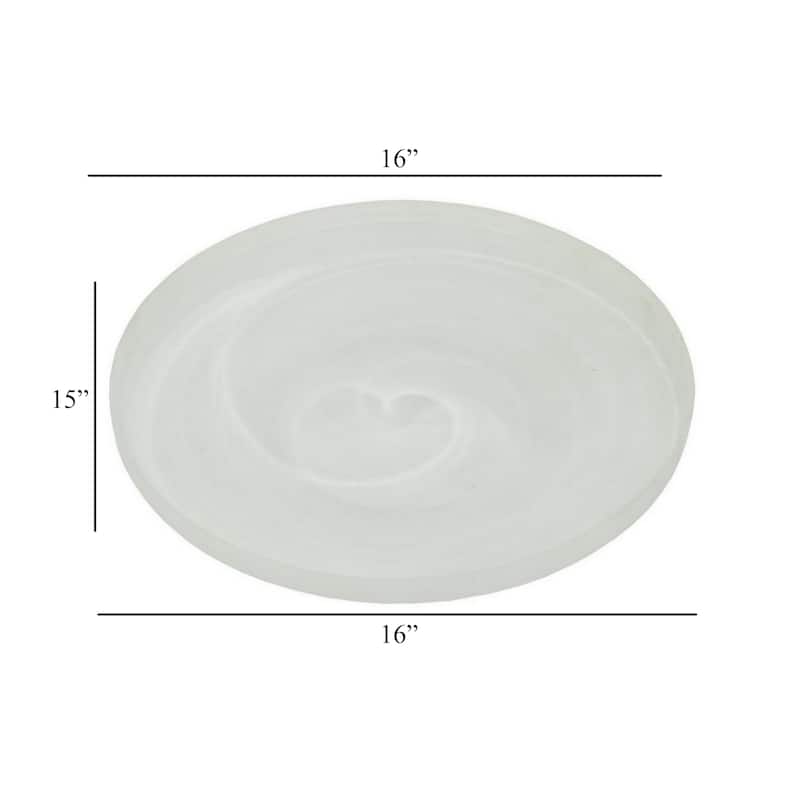 Niza Round Accent Planter Set of 2, White Weather Resistant Ceramic