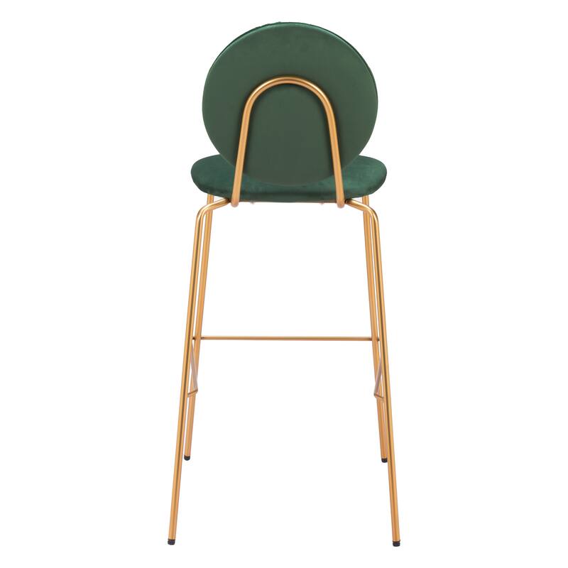 Odessa Barstool Green & Gold