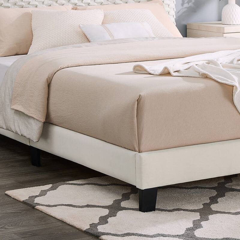 2/3-Piece Bedroom Set, Plush 3D Upholstered Bed with 1/2 Nightstands, Full