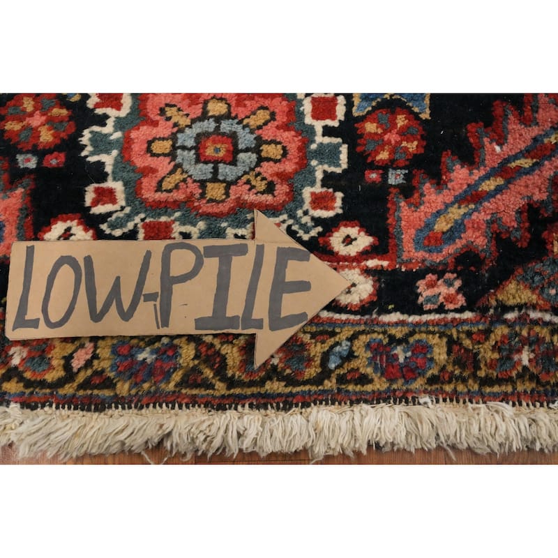 Hand Knotted Oriental 100% Wool Carpet Traditional Medallion Oranges & Rust Heriz (serapi) Area Rug - 11' 11'' X 8' 11''