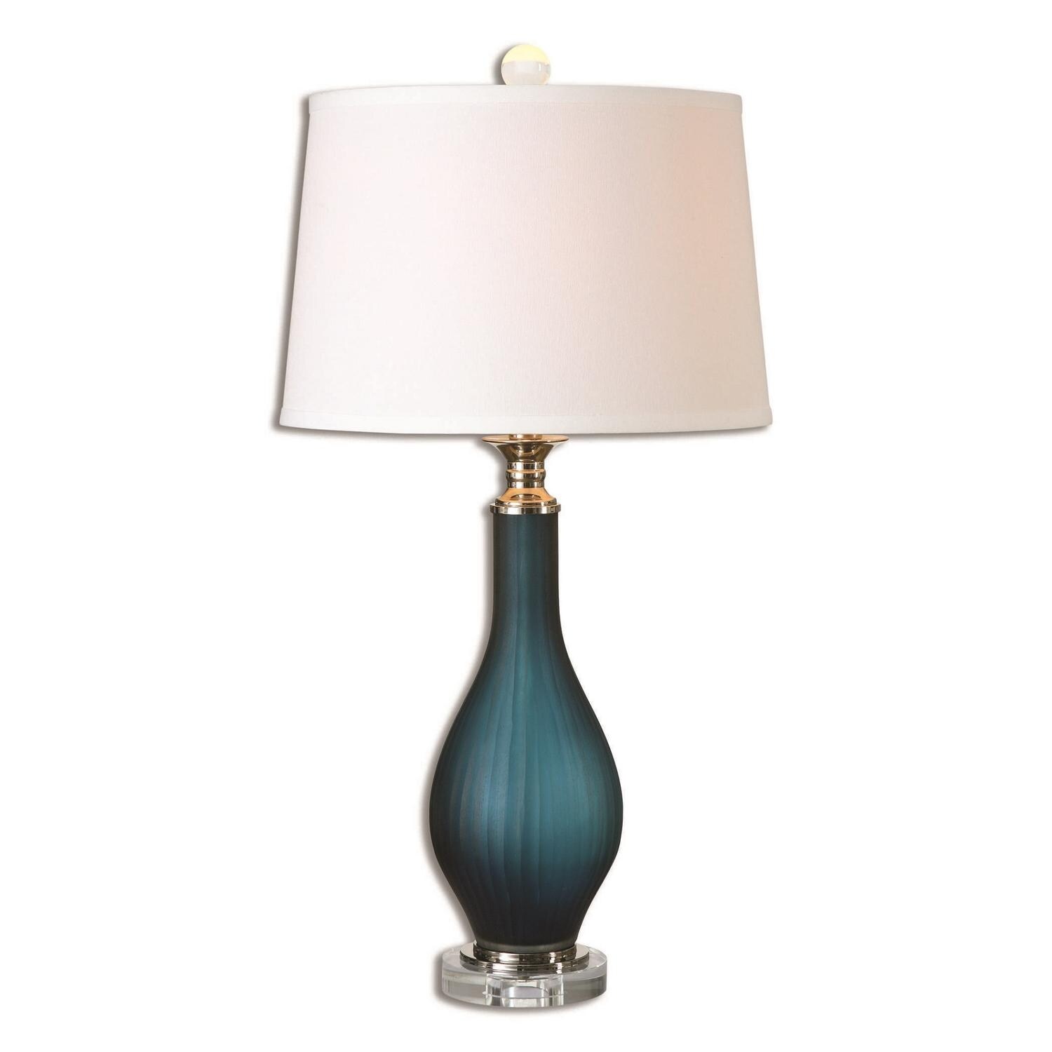 Shop 30 Blue And White Inspired Look Decorative Round Table Lamp