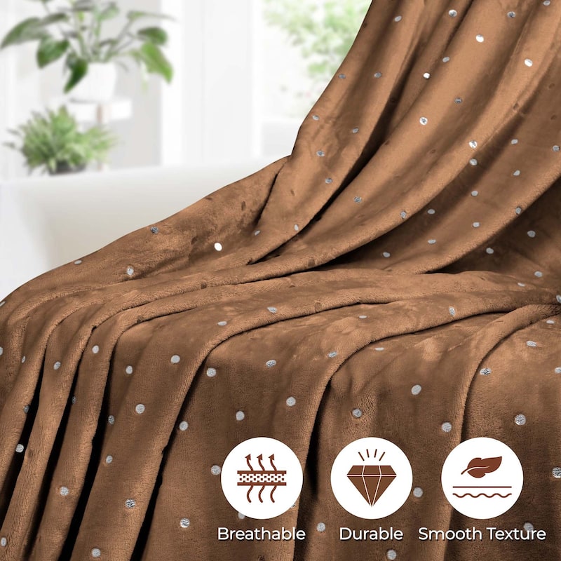 Superior Fleece Plush Medium Weight Soft Fluffy Decorative Blanket