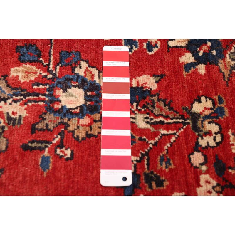 ECARPETGALLERY Hand-knotted Andelz Red Wool Rug - 3'7 x 7'8