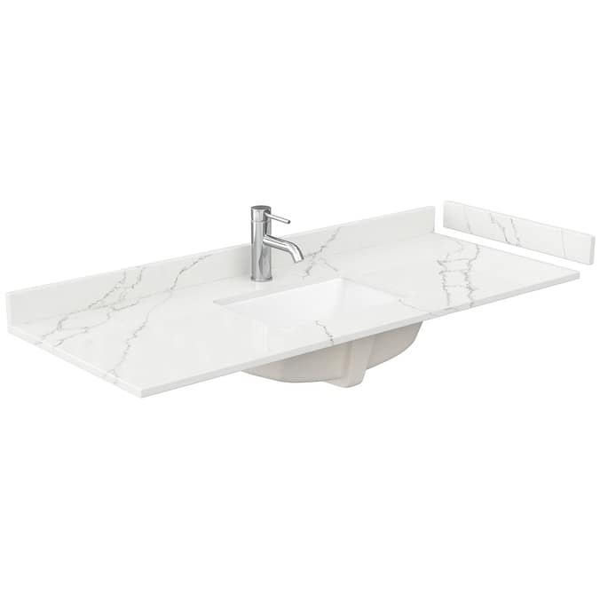 Wyndham Collection WCF292954S-QTZ-UNSMXX Miranda 54" Free Standing