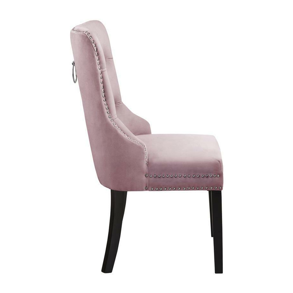 Pink studded chair sales