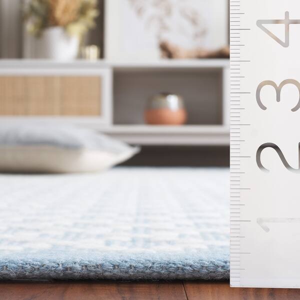 dimension image slide 3 of 6, SAFAVIEH Hand-Woven Vermont Gunnþorunn Transitional Wool Rug