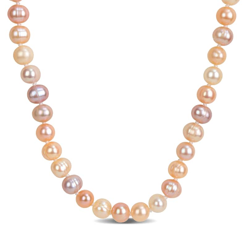 Miadora 7-7.5mm Multicolor Cultured Freshwater Pearl Endless Necklace - 36 in
