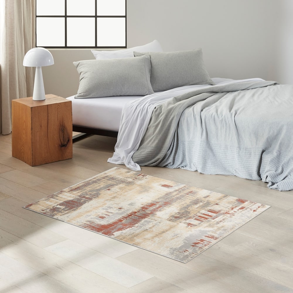 Calvin Klein Enchanting Contemporary Abstract Area Rug