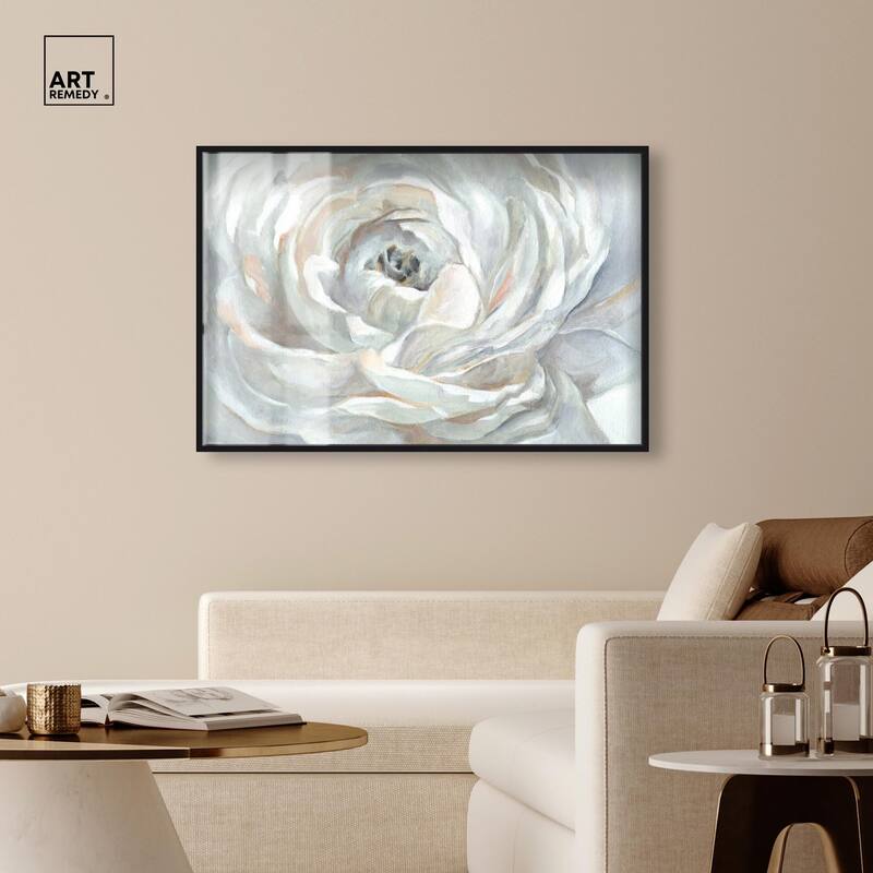 Powdery Peony Shadowbox by Art Remedy