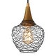 preview thumbnail 12 of 13, Modern 7inch Mini Farmhouse Cage Pendant Lights 1-light Metal Wire Black Ceiling Lights for Kitchen Island