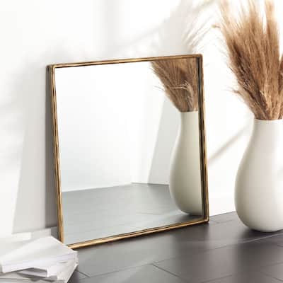 SAFAVIEH Couture Yvette 32-inch Square Metal Mirror - 32 IN W x 2 IN D x 32 IN H