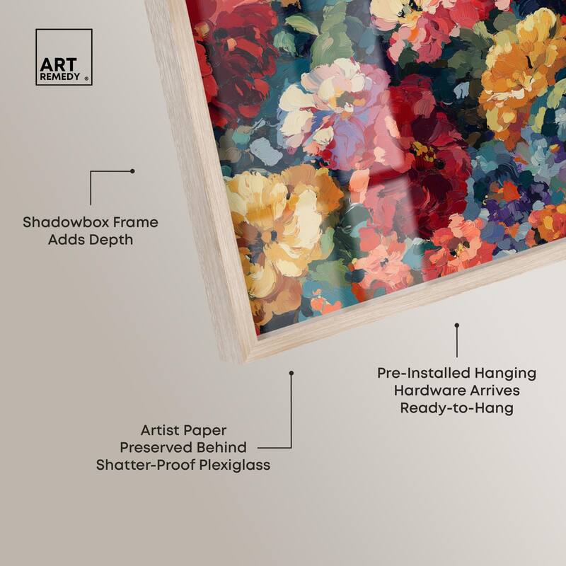 Garden Tapestries I Shadowbox by Art Remedy
