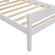 preview thumbnail 9 of 25, Classic Design Easy to Clean Twin Size Wood Platform Bed with Headboard and Wooden Slat Support
