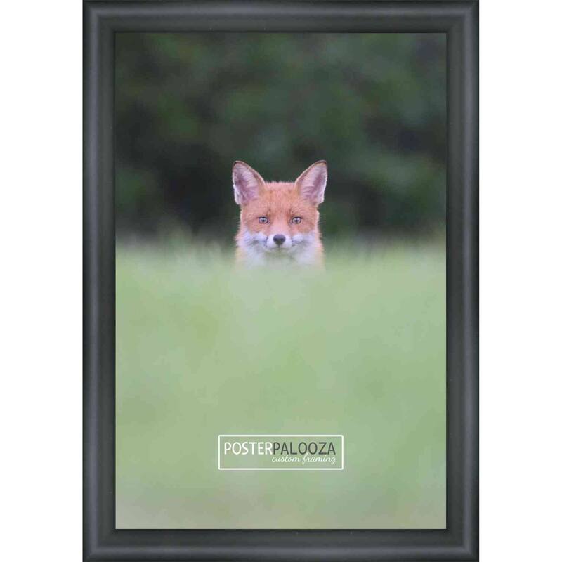 16x32 Contemporary Black Complete Wood Picture Frame with UV Acrylic, Foam Board Backing, & Hardware
