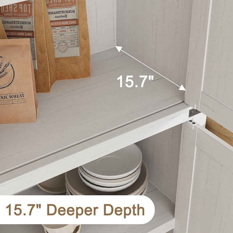 71.6" 5-Tier Arched Display Cabinet with Glass Doors, Bookshelf - N/A