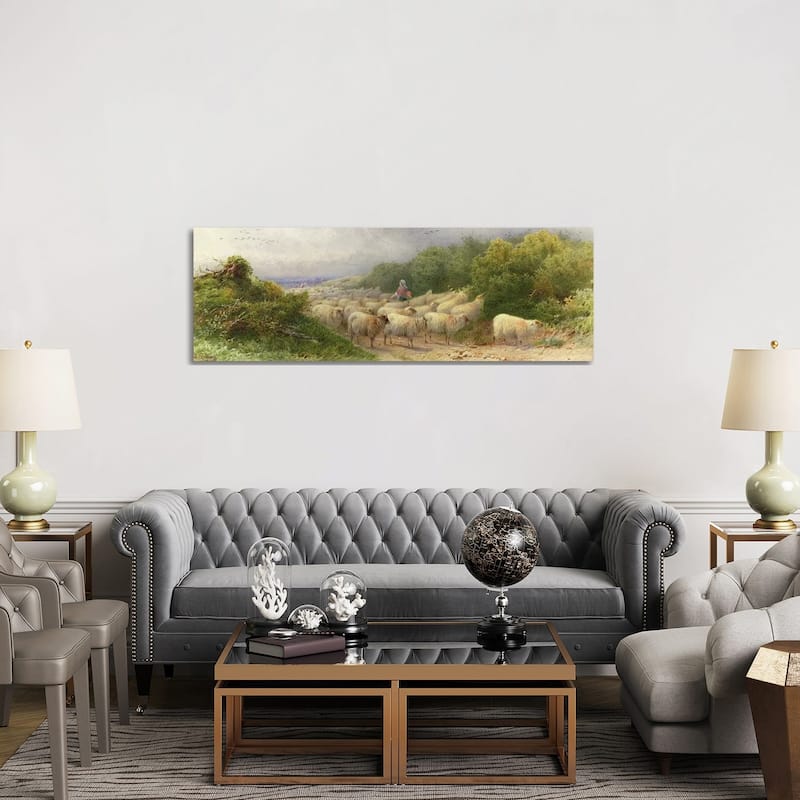 iCanvas "Sheep on the Downs" by William W. Gosling Canvas Print