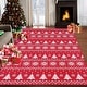 preview thumbnail 5 of 22, Garvee Christmas Area Rug Snowflake and Xmas Tree Pattern Rug 3' x 5' - Red