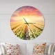 preview thumbnail 8 of 6, Designart 'Blooming White Tulips' Oversized Traditional Wall CLock 36 in. wide x 36 in. high