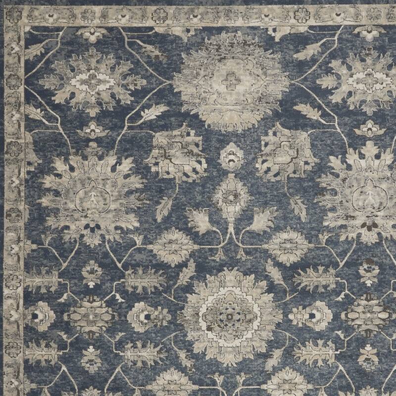 Power Loomed Floral Traditional Area Rug - 142' X '106' X '0.32