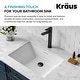 preview thumbnail 7 of 22, KRAUS Pop-Up Drain w Overflow, Bathroom Sink, Chrome, Nickel