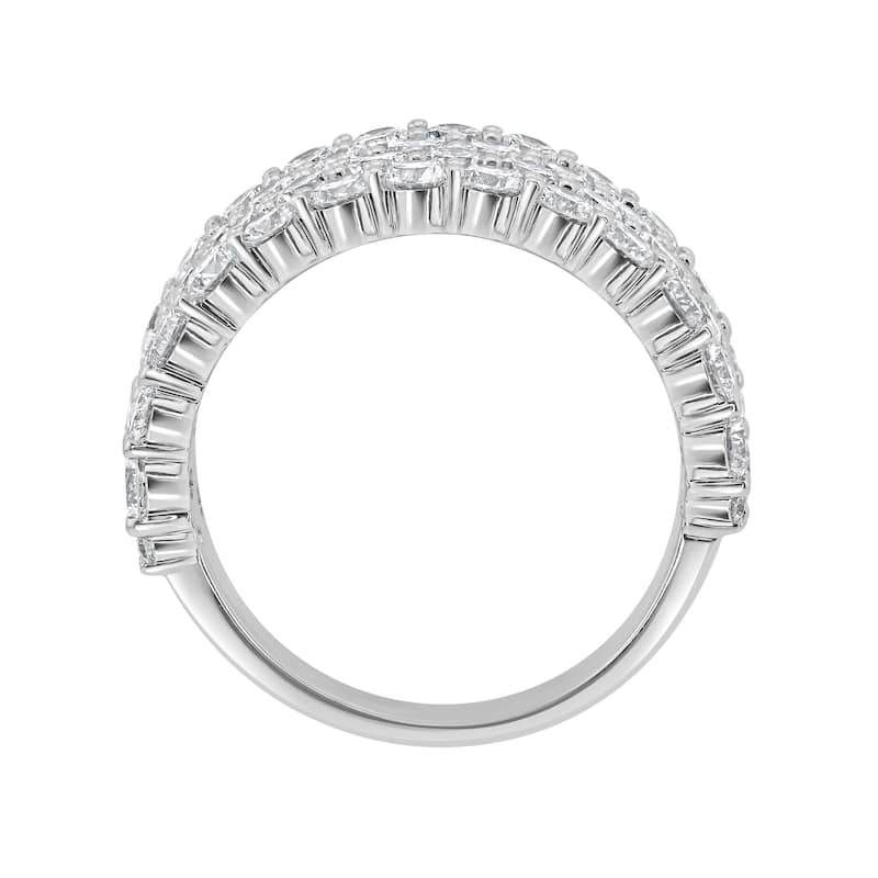 Auriya 14k Gold 4.00ctw Lab Grown Diamond Anniversary Ring (F-G VS)