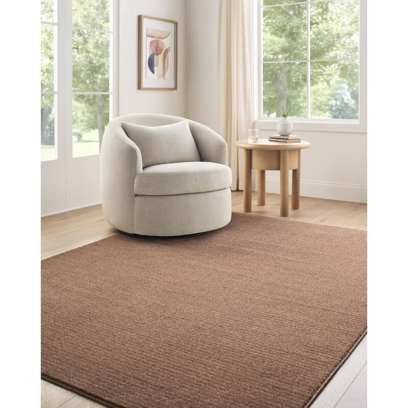 Livabliss Maribor Modern & Contemporary Area Rug - Burnt Orange - 9'2" x 12'