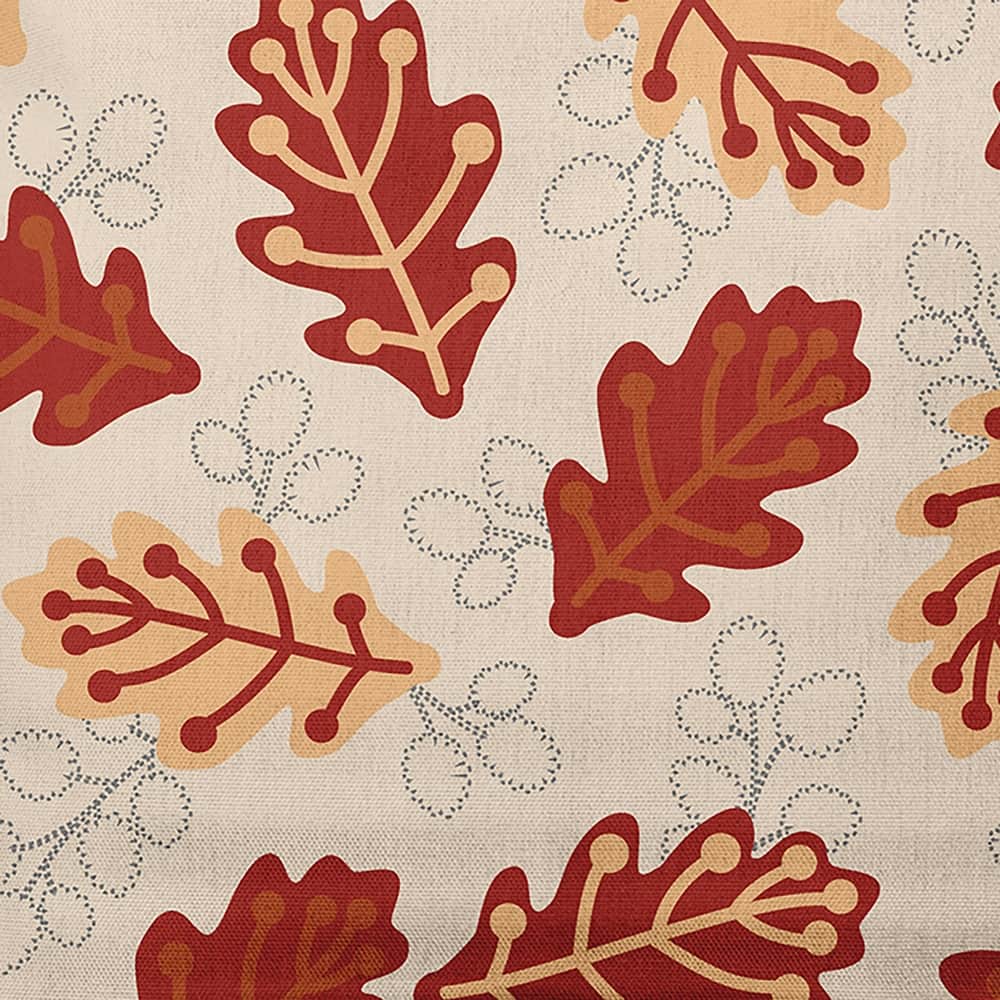 Retro Leaves Decorative Throw Pillow