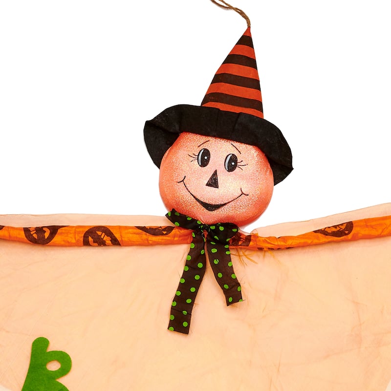 40" Hanging Sheer Jack O Lantern Ghost