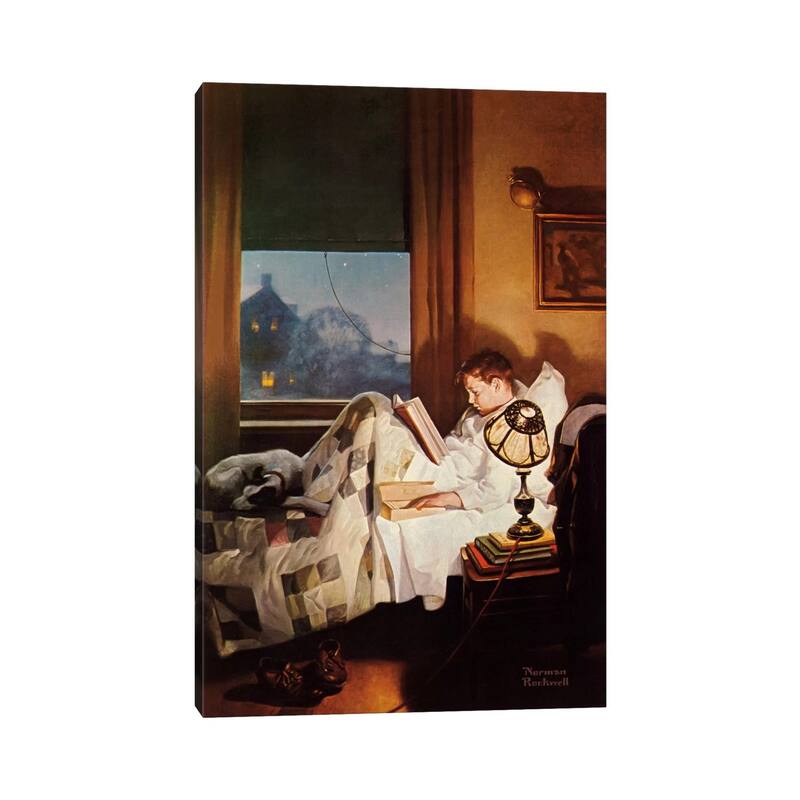 iCanvas "And Every Lad May Be Aladdin" by Norman Rockwell Canvas Print