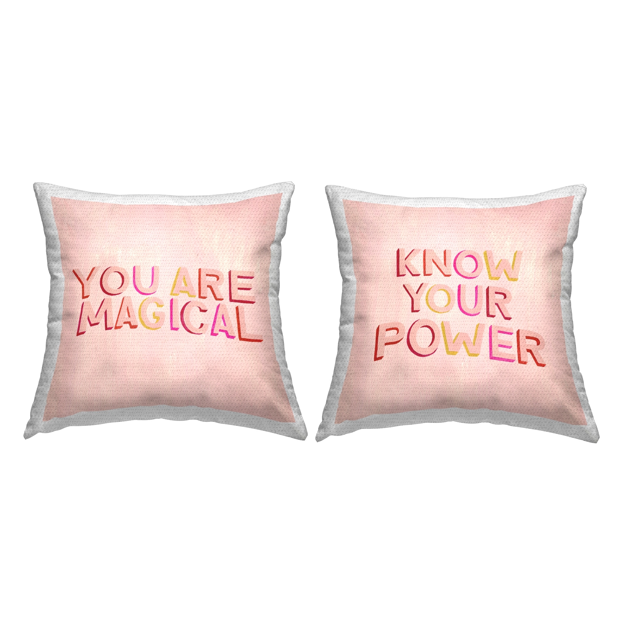 Stupell You Are Magical Motivational Printed Outdoor Throw Pillow Design by Grace Popp (Set of 2)