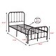 preview thumbnail 17 of 39, Alazyhome Sturdy Metal Platform Bed Frame