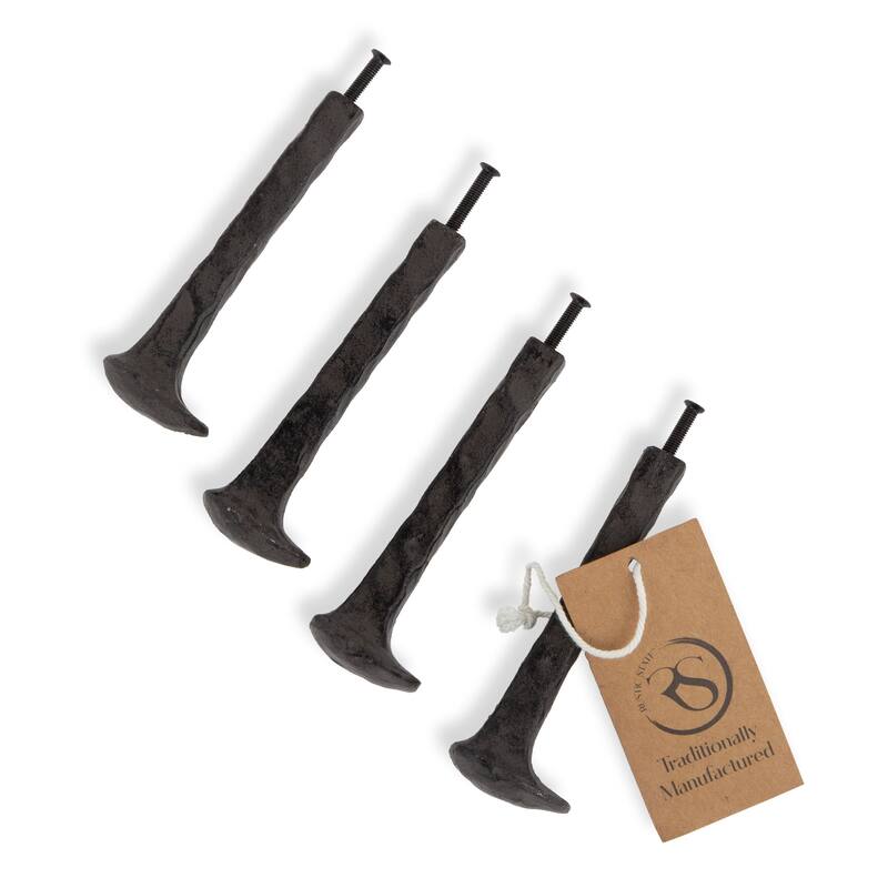 Rustic State Cast Iron Ray Screw-in Hook - Pack of 4