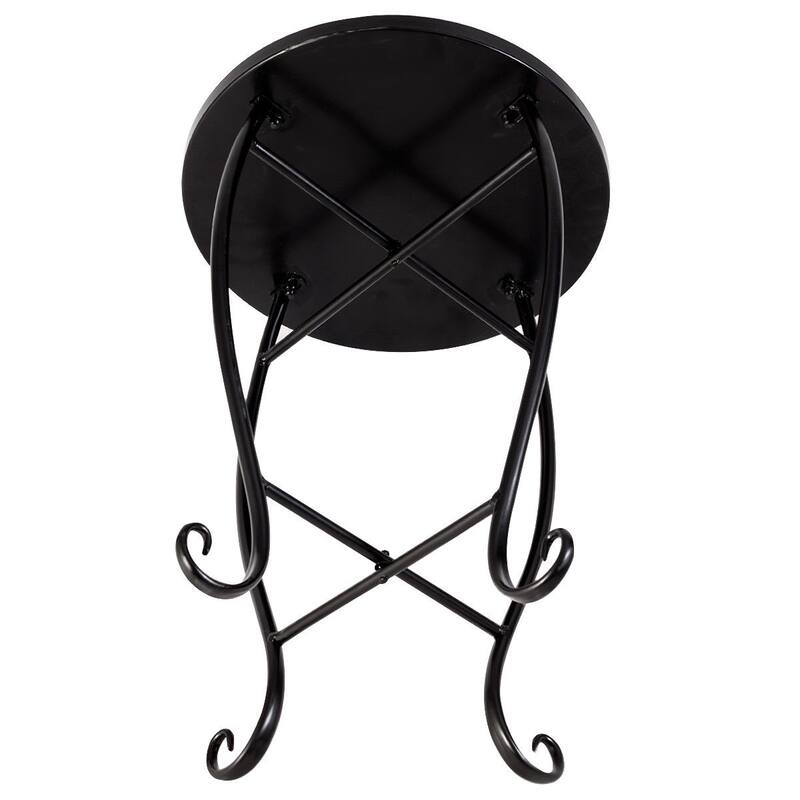Costway Outdoor Indoor Accent Table Plant Stand Scheme Garden Steel