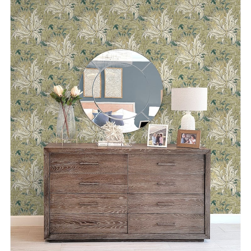 NextWall Floral Folly Peel and Stick Wallpaper