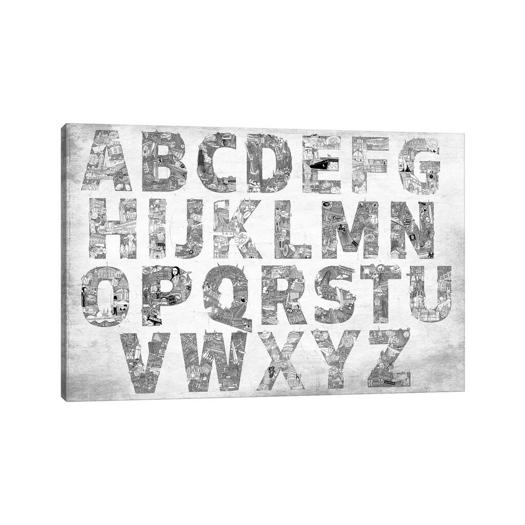 iCanvas "City Alphabet" by 5by5collective Canvas Print
