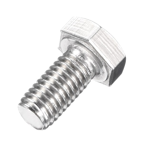 sourcing map 2pcs Boulons à embase hexagonale M10x25mm filetage à gauche acier au carbone de qualité 8.8 noir