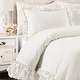 preview thumbnail 11 of 38, Silver Orchid Gerard Shabby Chic Ruffle Lace Comforter Set