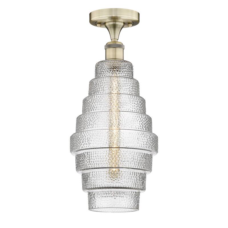Innovations Lighting Edison Cascade - 1 Light 8" Semi-Flush Mount