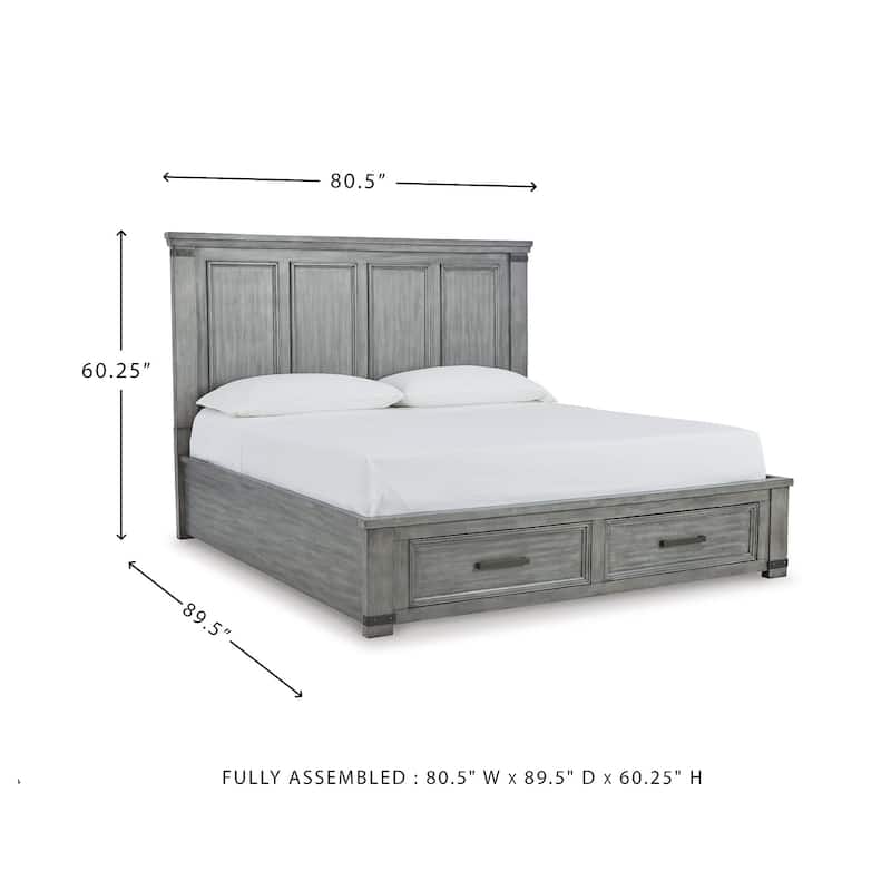 Signature Design by Ashley Russelyn Gray Storage Bed