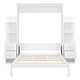 preview thumbnail 6 of 24, Roomfitters Queen/Twin Size Murphy Wall Bed with Shelves, Drawers, LED Lights, Space-Saving Design for Modern Living