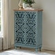 preview thumbnail 9 of 14, PHI VILLA 2-door Retro Antique Hollow-Carved Storage Cabinet