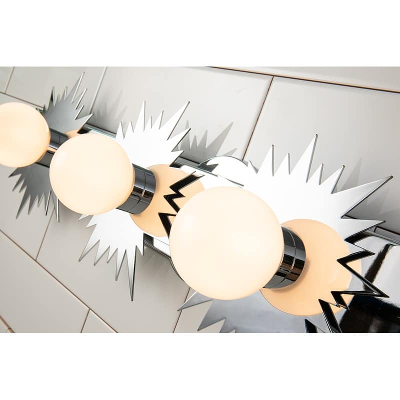 4 Light Bath Bar Vanity Light in Chrome