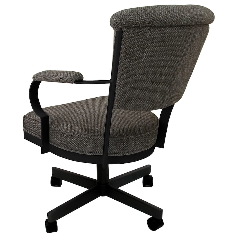 Miami Swivel Metal Caster Chair on Reading Base - 18" High Seat