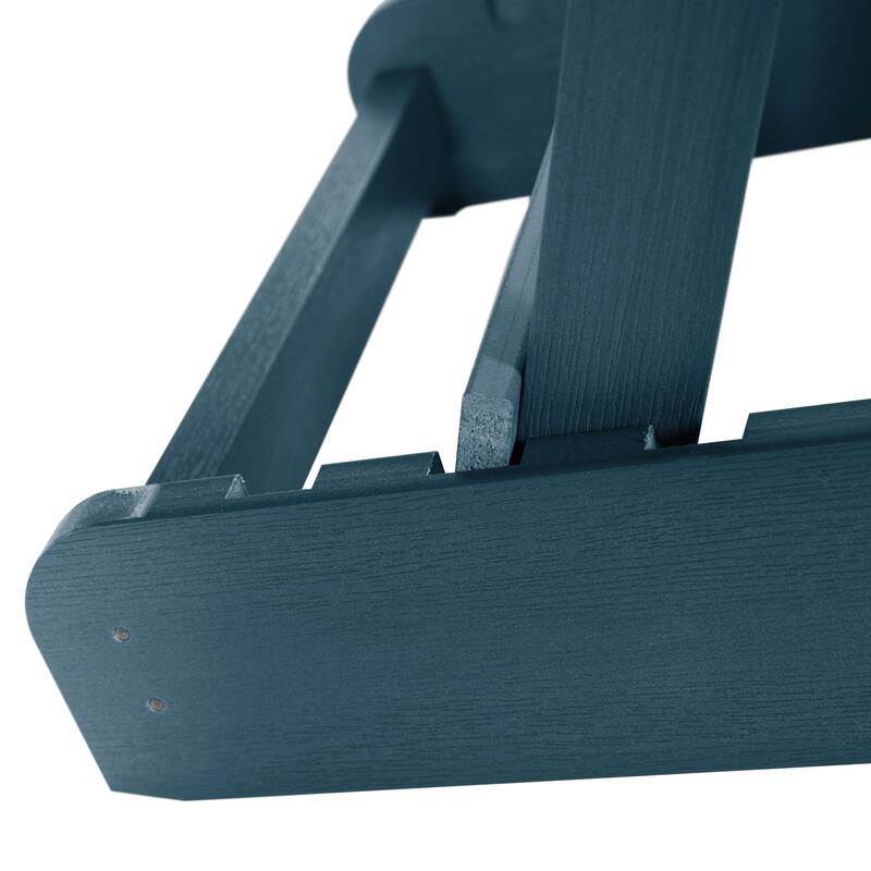 Eco-friendly Synthetic Wood Folding and Reclining Adirondack Chair