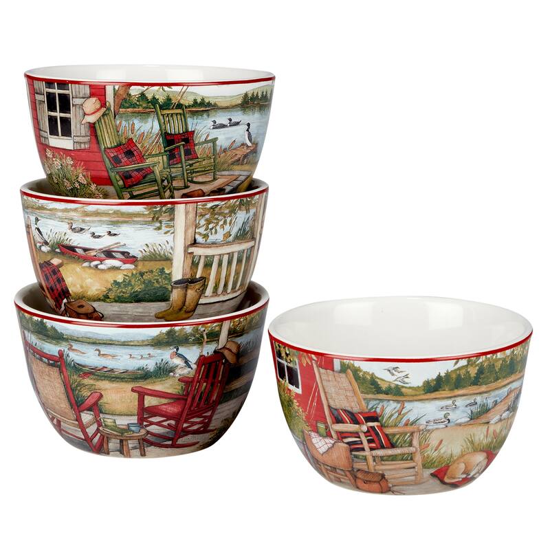 Certified International Lake Retreat 16 pc Dinnerware Set, Service for 4